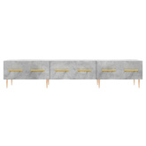 Szafka pod TV, szarość betonu, 150x36x30 cm vidaXL