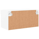 vidaXL Szafka pod TV, z oświetleniem LED, biała, 60x30x30 cm