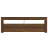 vidaXL Szafka pod TV z oświetleniem LED, brązowy dąb, 120x35x40 cm model standard