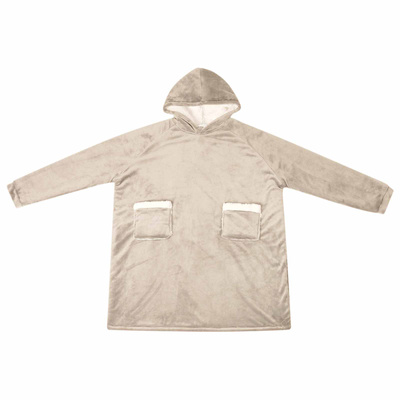 Bluza-koc Beżowy L Fleece i Flanela