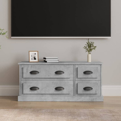 vidaXL Szafka pod TV, szarość betonu, 100x35,5x45 cm