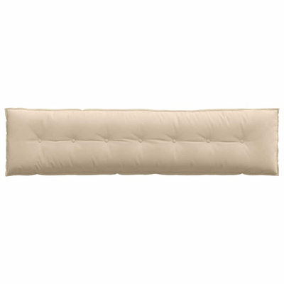 Poduszka na plecy Kremowy 200 x 50 cm Tkanina mikrofibrowa