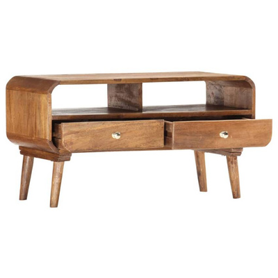 vidaXL Szafka pod TV, 90 x 35 x 47 cm, lite drewno mango