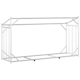 Stojak na drewno opałowe z drutem stalowym, 200,5x60,5x110,5 cm