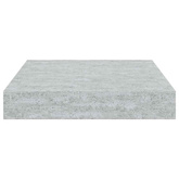 vidaXL Półki ścienne, 2 szt., szarość betonu, 23 x 23,5 x 3,8 cm, MDF