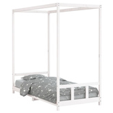 vidaXL Rama łóżka dla dzieci, biała, 90x200 cm, drewno sosnowe model standard