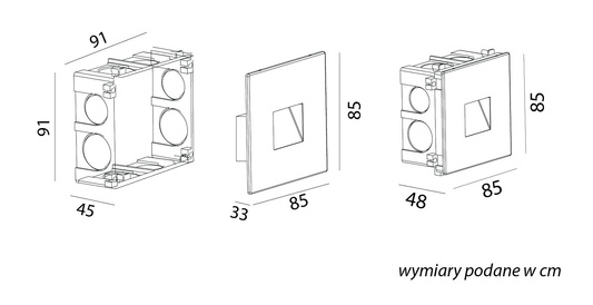 Lampa do zabudowy MR05