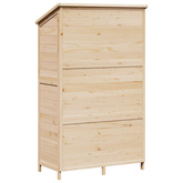 Shed ogrodowy naturalny 106 x 56 x 176,5 cm Drewno Świerkowe