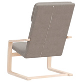 vidaXL Fotel wypoczynkowy, kolor taupe, obity tkaniną model standard