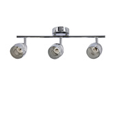 Lampa sufitowa MILTON listwa ze szklanymi kloszami regulowana 3-punktowa do kuchni