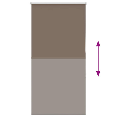Roleta zaciemniająca kawowa 70x130 cm Szerokość tkaniny