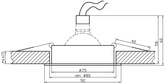 Nowoczesna oprawa wpuszczana MR16 UA-02 SNS/AL srebrna ruchoma aluminium + oprawka GU10