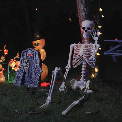 Szkielet Halloweenowy 2 pcs Biały 85 cm PVC