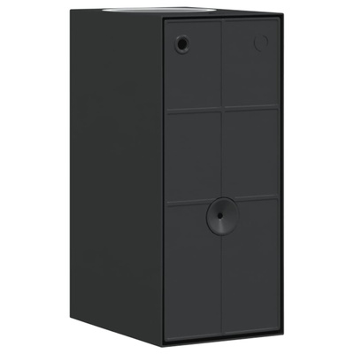 Kinkiety zewnętrzne, 2 szt., czarne, odlewane aluminium
