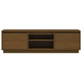 vidaXL Szafka pod TV, miodowy brąz, 140x35x40 cm, lite drewno sosnowe