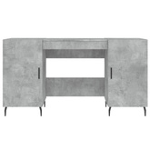 vidaXL Biurko, szarość betonu, 140x50x75 cm, materiał drewnopochodny wariant 11
