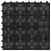 Płytka Tarasowa Projekt 3D 11 pcs Czarny 30 x 30 cm