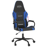 vidaXL Fotel gamingowy, czarno-niebieski, sztuczna skóra model standard