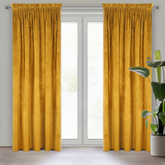 Zasłona Villa musztardowa 140x270