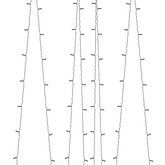 Solarne lampki dekoracyjne, 5 szt., 5x200 LED, kolorowe