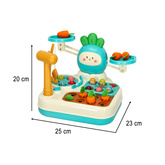 Waga szalkowa wbijak łowienie rybek zabawka edukacyjna 4w1 Bibi-inn niebieska