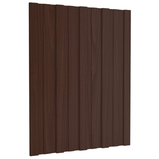 Panel dachowy 12 pcs brązowy 60 x 45 cm Stal galwanizowana