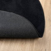 vidaXL Dywan OVIEDO z krótkim włosiem, czarny, Ø 160 cm