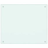 Panel ochronny do kuchni, biały, 70x60 cm, szkło hartowane
