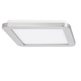 Plafon do łazienki NEXIT minimalistyczny – srebrny satynowy 22,5 cm – plafon z funkcją ściemniania LED 3000K 12W IP44 