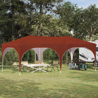 Namiot imprezowy rozkładany 575 x 288 x 245 cm terakota