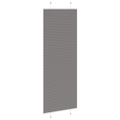Roleta plisowana antracytowa 80x200 cm Szerokość tkaniny 79,4cm