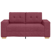 Sofa dwuosobowa, wino czerwone, 160x77x82 cm, tkanina