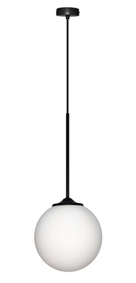Lampa wisząca czarna / biała kula 20cm Glasgow Ledea 50101284
