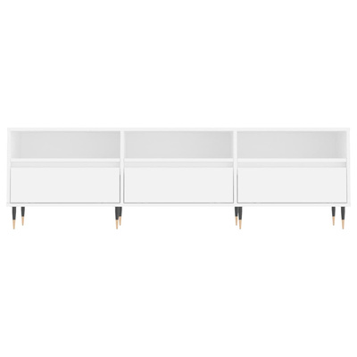 vidaXL Szafka pod TV, biała, 150x30x44,5 cm, materiał drewnopochodny wariant 5