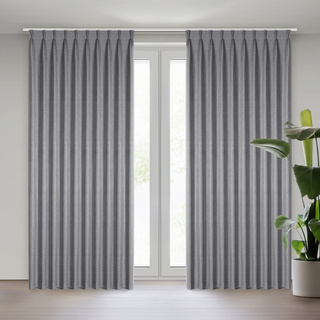 Zasłona Nelisa grafitowa 125x270