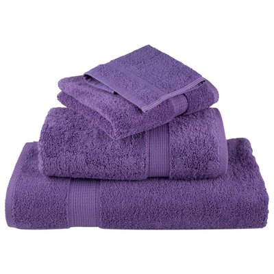 Ręczniki premium SOLUND 10 szt. fioletowe, 70x140 cm, 600 g/cm?