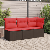 Sofa Ogrodowa z poduszką Brązowy 55 x 62 x 69 cm Polirattan