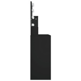 vidaXL Toaletka z oświetleniem LED, czarna, 86,5x35x136 cm