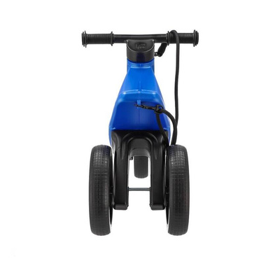 FWRider Super Sport  516521 Kolor: Blue Metallic / Niebieski metaliczny z czarnymi felgami Rowerek biegowy Jeździk 2w1 Ciche koła + Pasek do noszenia dla Rodzica