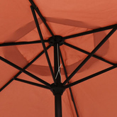 Parasol ogrodowy na metalowym słupku, terakotowy, 300 cm