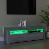 vidaXL Szafka pod TV z LED, szary dąb sonoma, 120x35x40 cm model standard