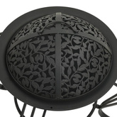 vidaXL Palenisko z pogrzebaczem, 49 cm, stal
