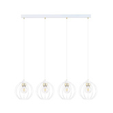 Lampa wisząca GINO 4 WHITE/GOLD