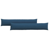 Poduszki na sofę 2 pcs Niebieski 200 x 40 cm tkanina