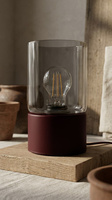 Elegancka lampka na konsolę – burgund, grafit K-6052 z serii DEX