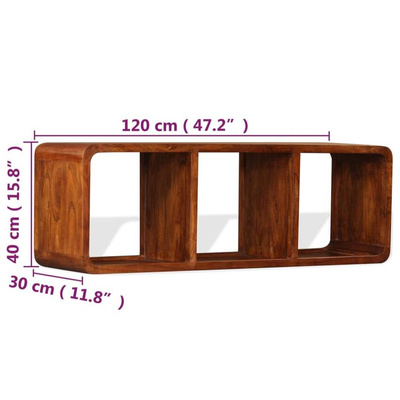 Szafka pod TV, drewno w kolorze miodowego brązu, 120x30x40 cm vidaXL