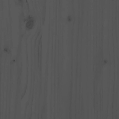vidaXL Biurko, szare, 110x53x117 cm, lite drewno sosnowe