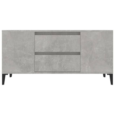 vidaXL Szafka pod TV, szarość betonu, 102x44,5x50 cm