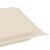 vidaXL Leżak bujany z poduszką, lite drewno tekowe