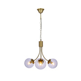 Lampa wisząca złota 3xE14 żyrandol Dani 33-79015